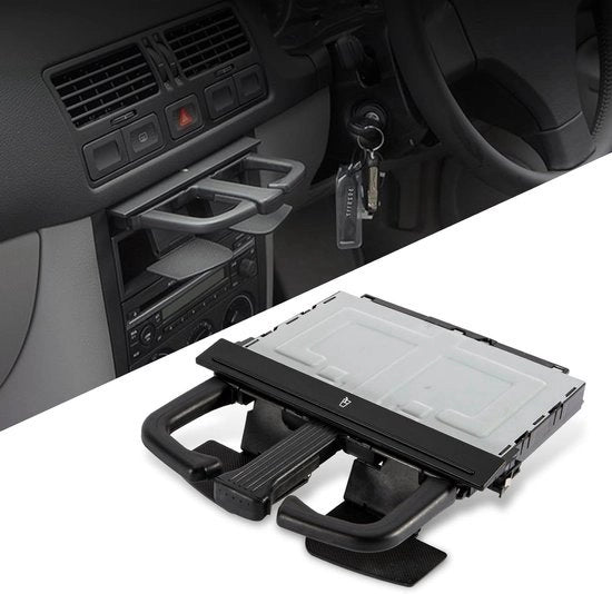 Supporto per tazza da 360 gradi per auto compatibile con VW BORA JETTA GOLF MK4 KONIJN PASSAT TOUAREG Audi A3 S3 A4 S4 A5 S5 A6 S6 Q5 Q7 - Beugel per tazza opvougbare - Accessori auto - Codice prodotto 8P0885995B 1J0858601D