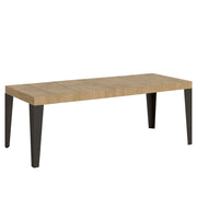 Tavolo allungabile 90x180/284 cm Flaris Premium Quercia Natura telaio Antracite