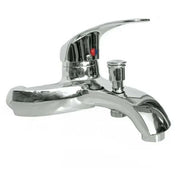 RUBINETTO MISCELATORE CROMATO CASA BAGNO VASCA COMPLETO DI KIT MONTAGGIO JH-8062