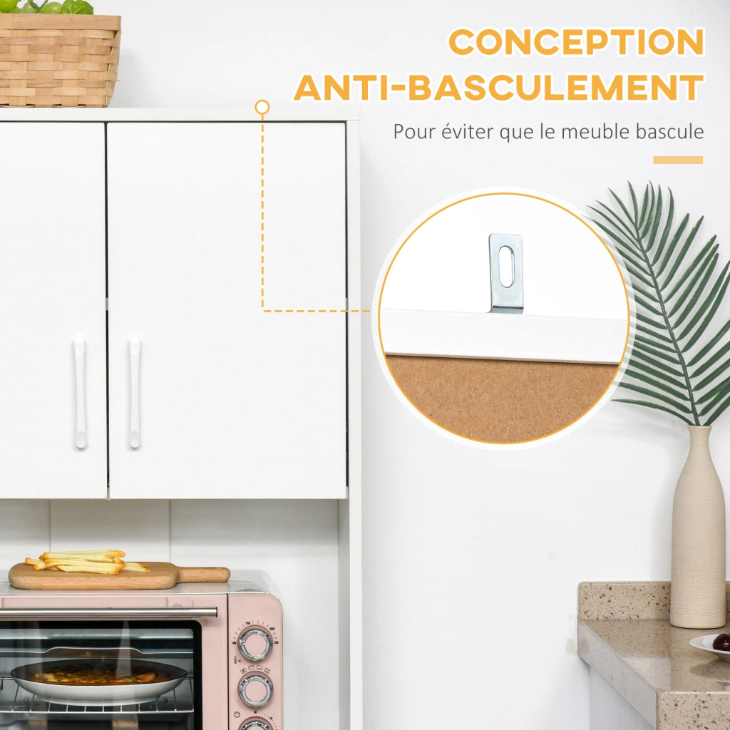 Mobile da cucina con 3 ante e 3 cassetti ¨C Xylo ¨C bianco 60x40x160 cm