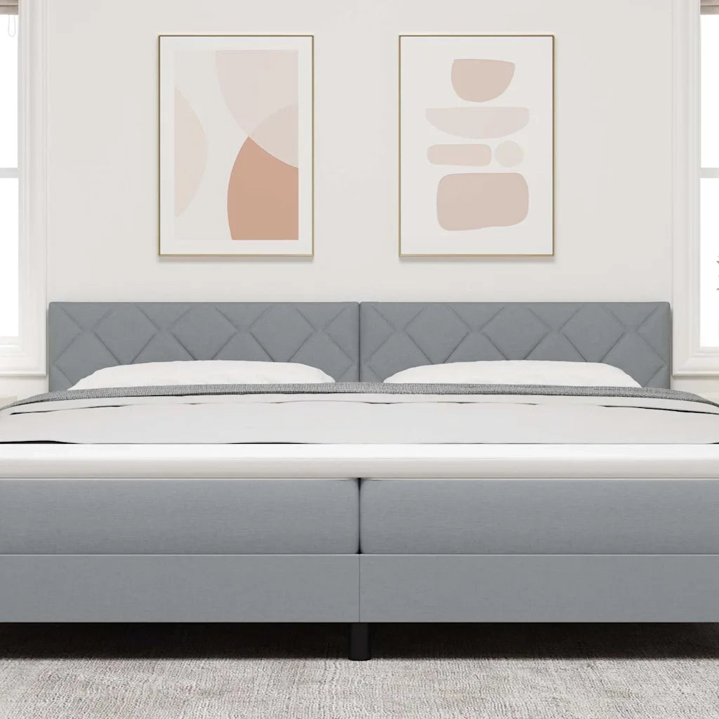 Testiera | Testata LED Grigio chiaro 200 cm Tessuto