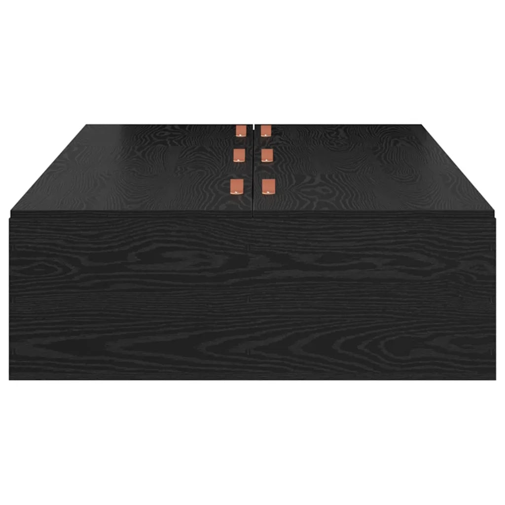 Struttura letto con contenitore Rovere Nero 70 x 190 cm 3335414