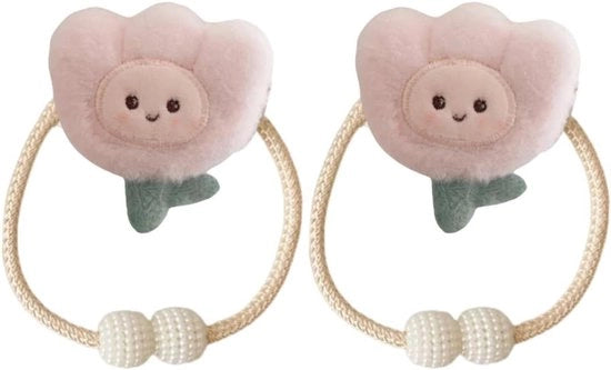 Sistema di sostegno per tende fiorite 2 pezzi, clip cartoon, decorazione per nursery, disegno tulipano
