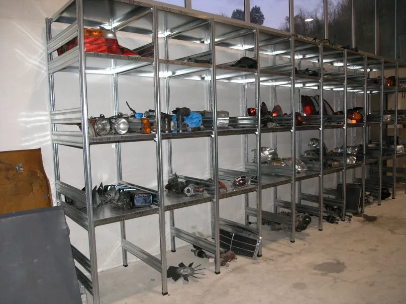 Scaffalatura in ferro da magazzino Zincata cm. 100x50x200h