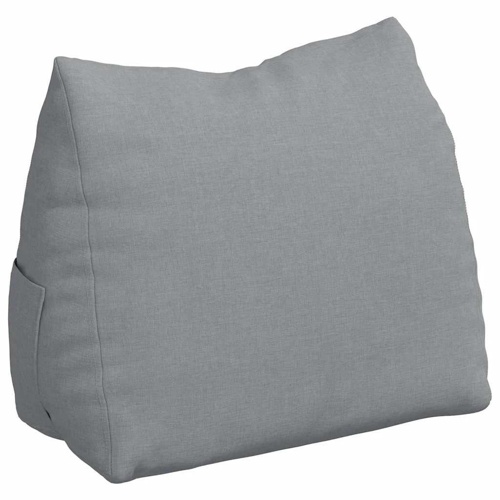 Cuscino per Schiena Grigio chiaro 45 x 20 x 35 cm Tessuto 42015002