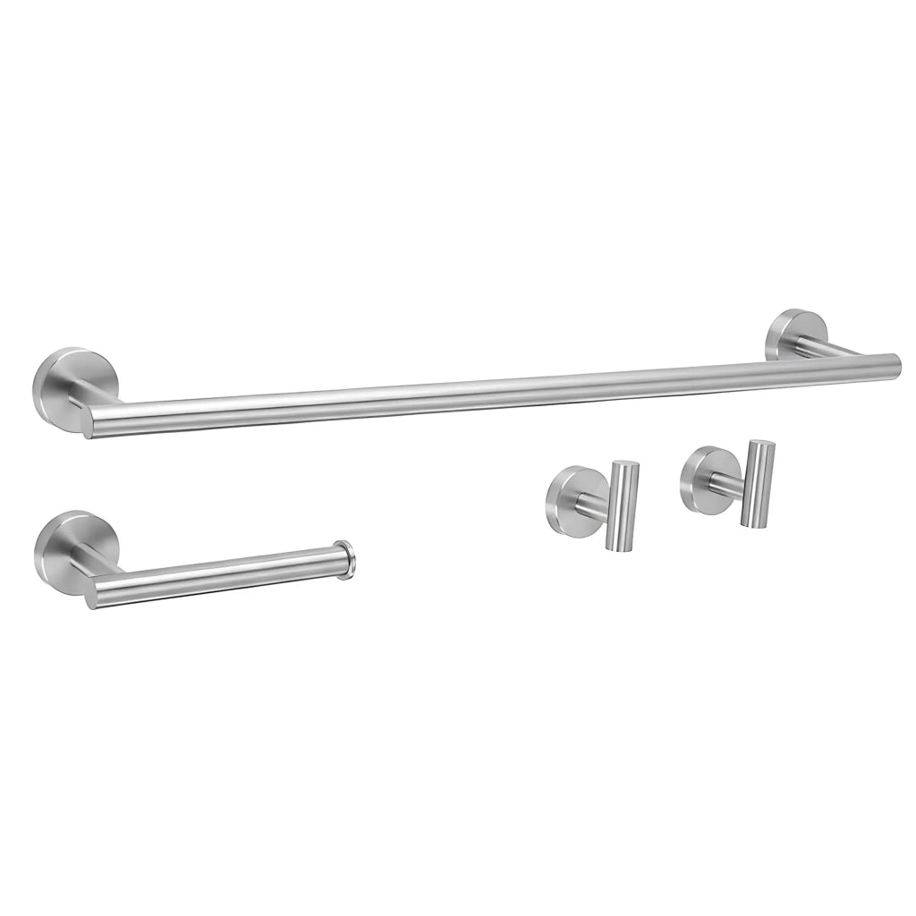 Set Accessori Da Bagno Ari Brush Nickel 4 Pezzi