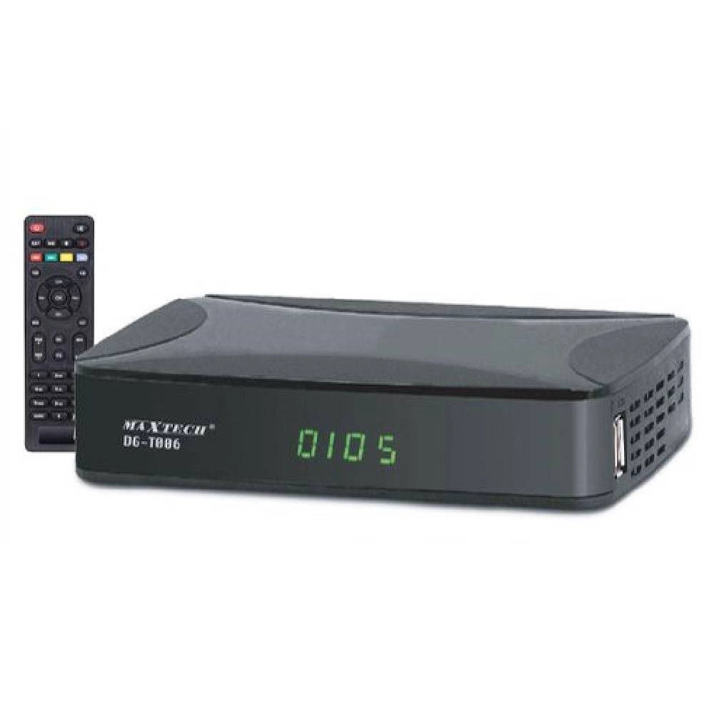Trade Shop - Ricevitore Decoder Digitale Terrestre Dvb-t2 H.265 10bit Lan Telecomando Dg-t006 -
