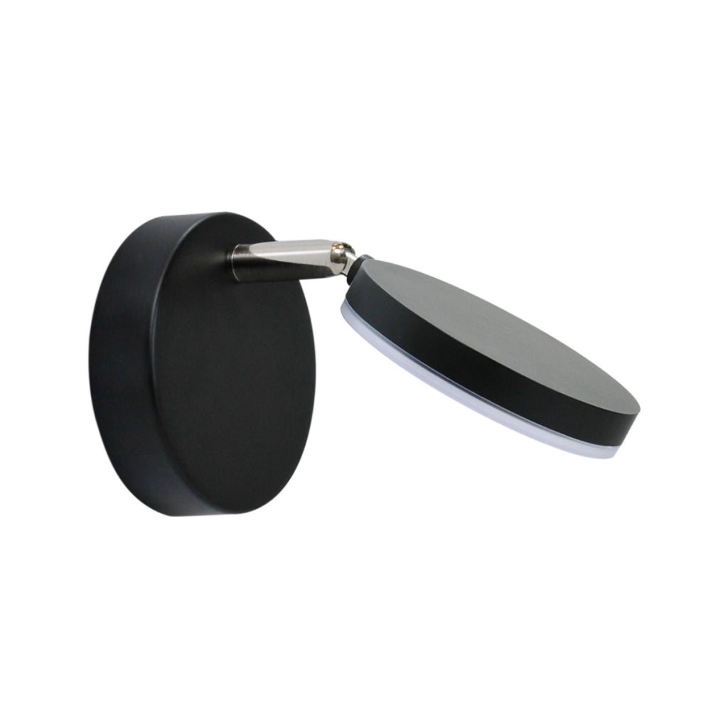 Applique orientabile LED 5W 3000K IP20 nera Capri Polux