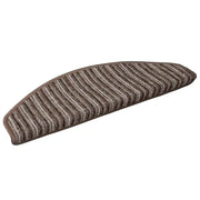 Tappetini per scale autoadesivi 15 pz | Gradini per Scale Marrone 65 x 21 x 4 cm