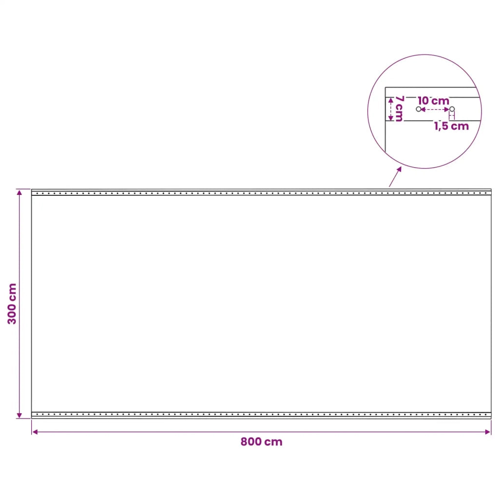 Telo con Occhielli 2 pz Verde 4 x 8 m 260 gsm PE 3429768