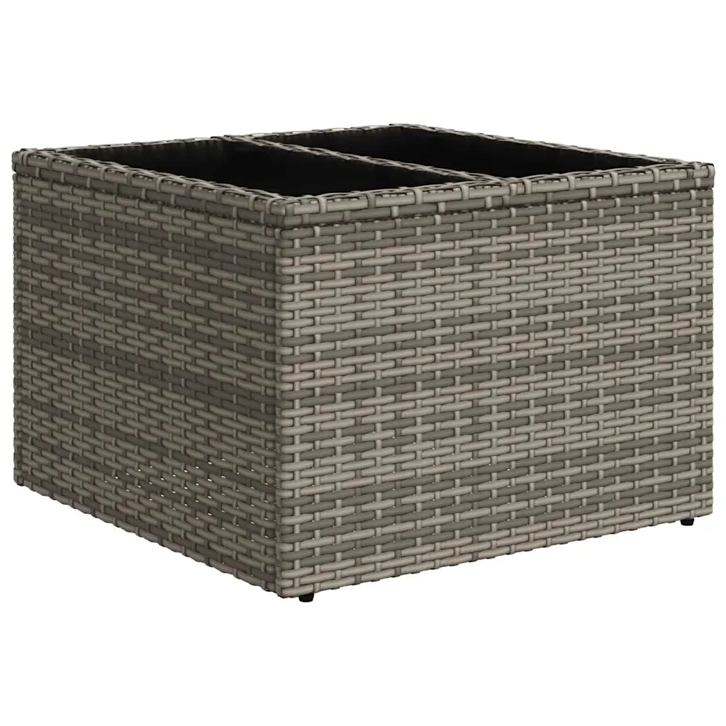 Set Divani da Giardino 7 pz con Cuscini Grigio in Polyrattan 3325497