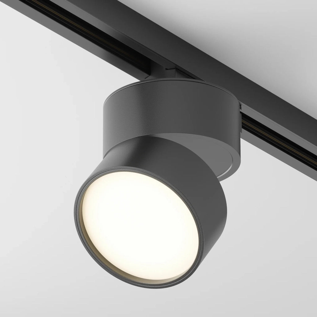 Maytoni Faretto Unity Onda 1 luce LED integrato nero alluminio