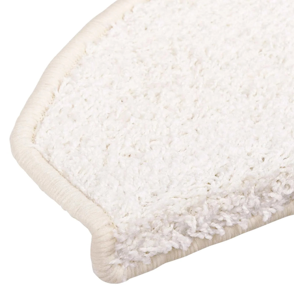 Tappetini per scale autoadesivi Semicircolare 15 pz | Gradini per Scale Bianco