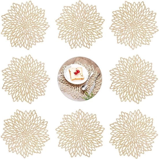 Decorazioni da Tavola Ronde di 8 in Oro