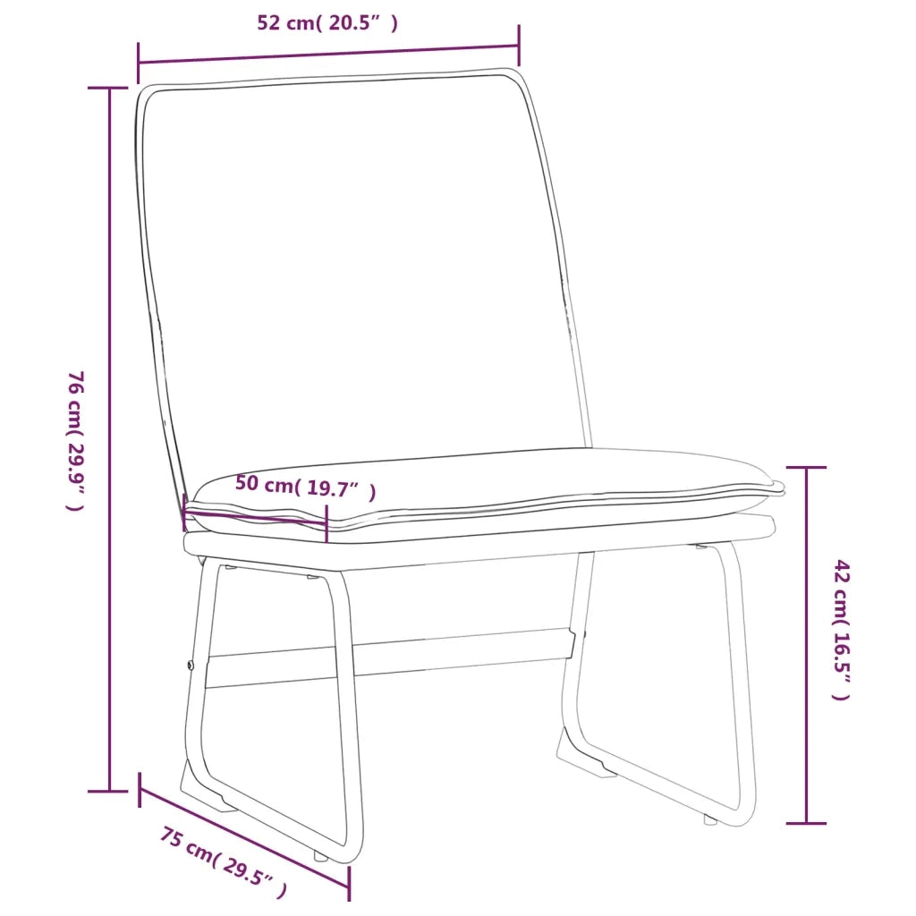 Sedia Lounge Tortora 52x75x76 cm in Tessuto 351317