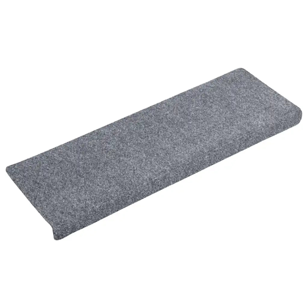 Tappetini per scale autoadesivi 30 pz | Gradini per Scale 65x21x4 cm Grigio chiaro bordo rettangolare