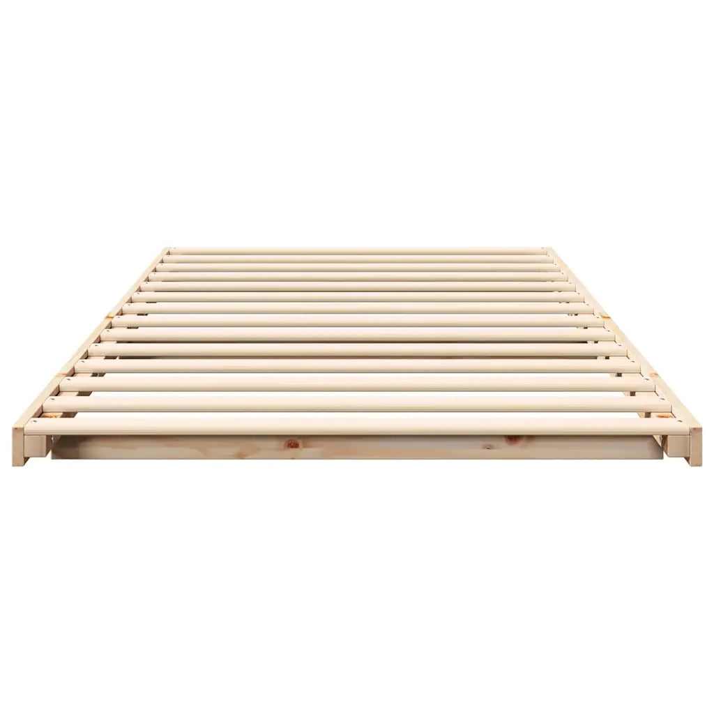 Struttura del letto Marrone 90 x 210 cm Pino massello 873103