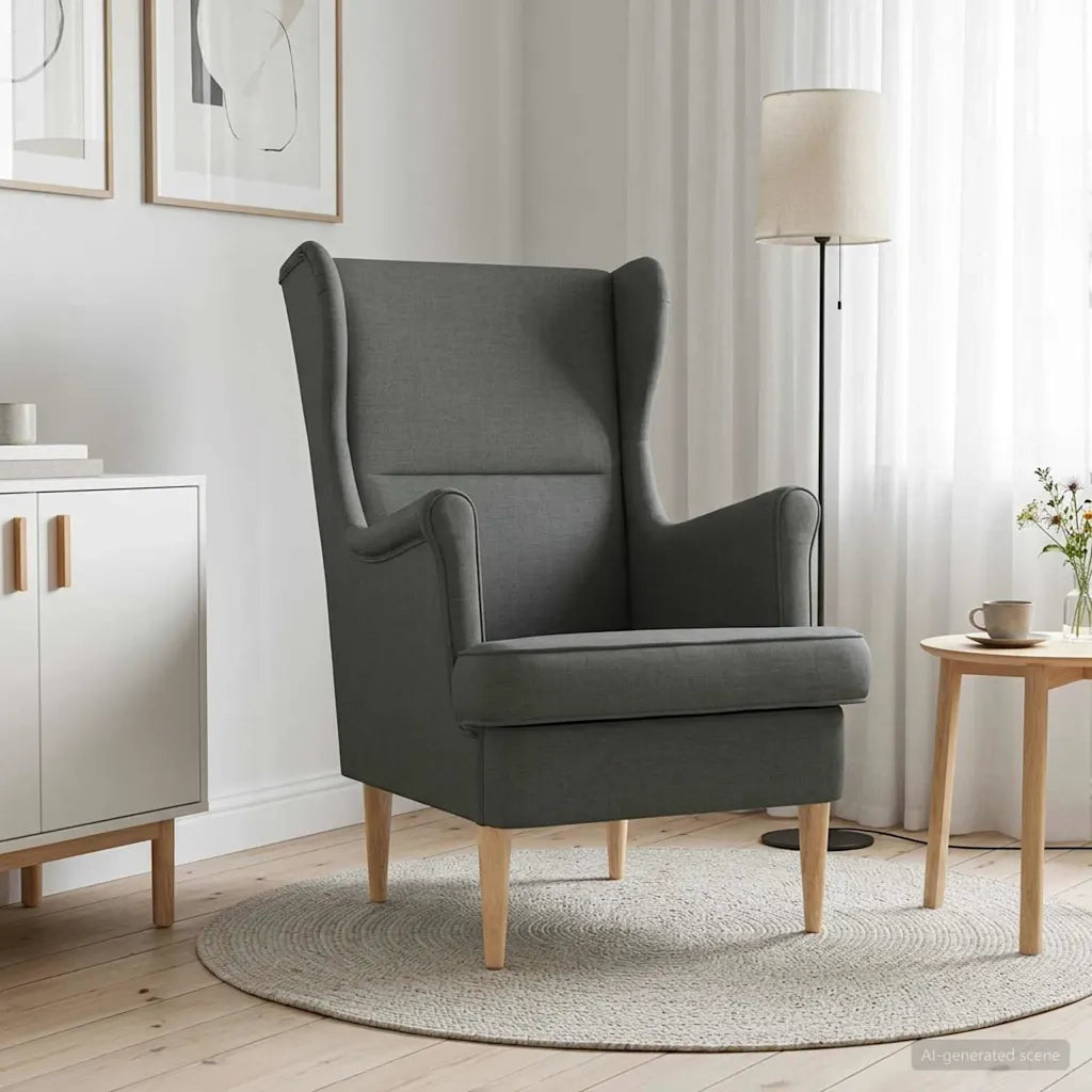 poltrona Grigio scuro Tessuto 42029856