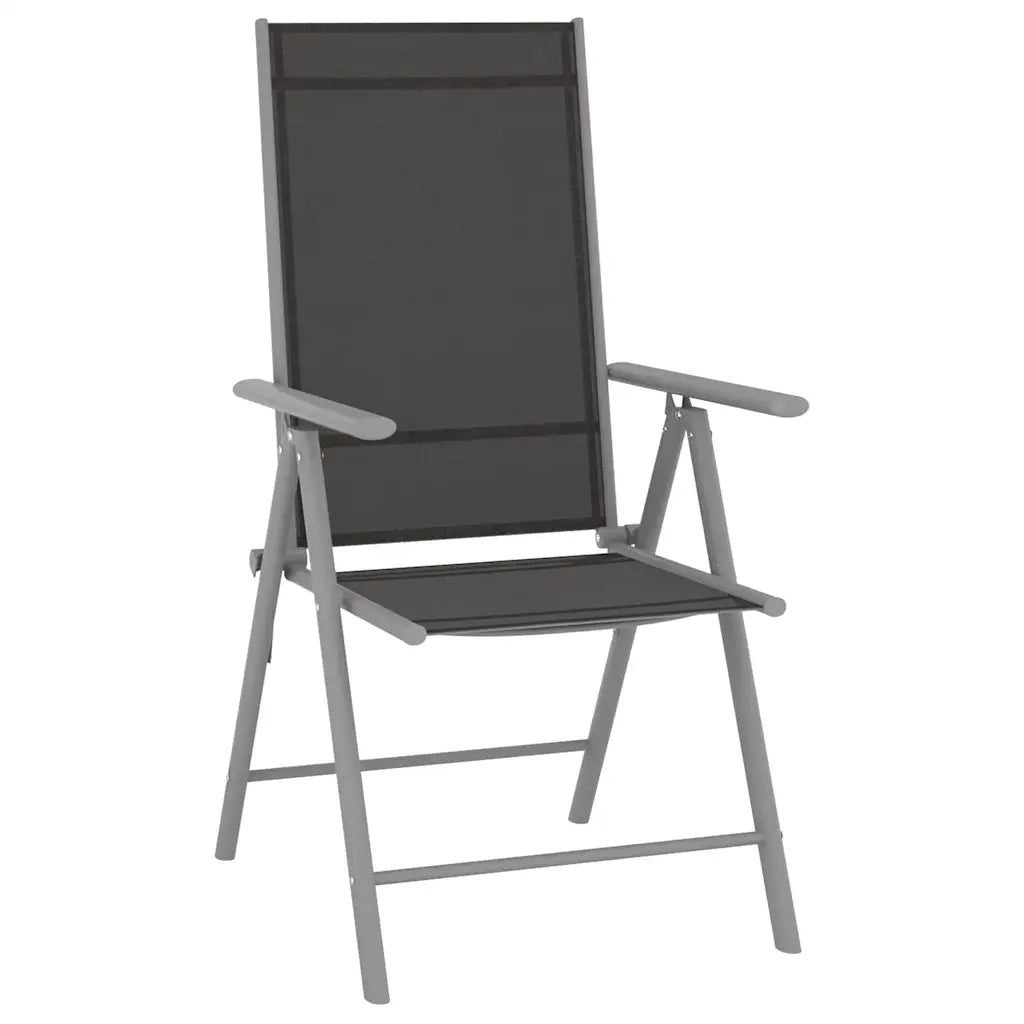 Set per Divani da Giardino 9 pz Nero e Argento 3070644