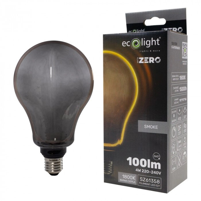 Lampadina LED decorativa dimmerabile A110 fumé E27 4W