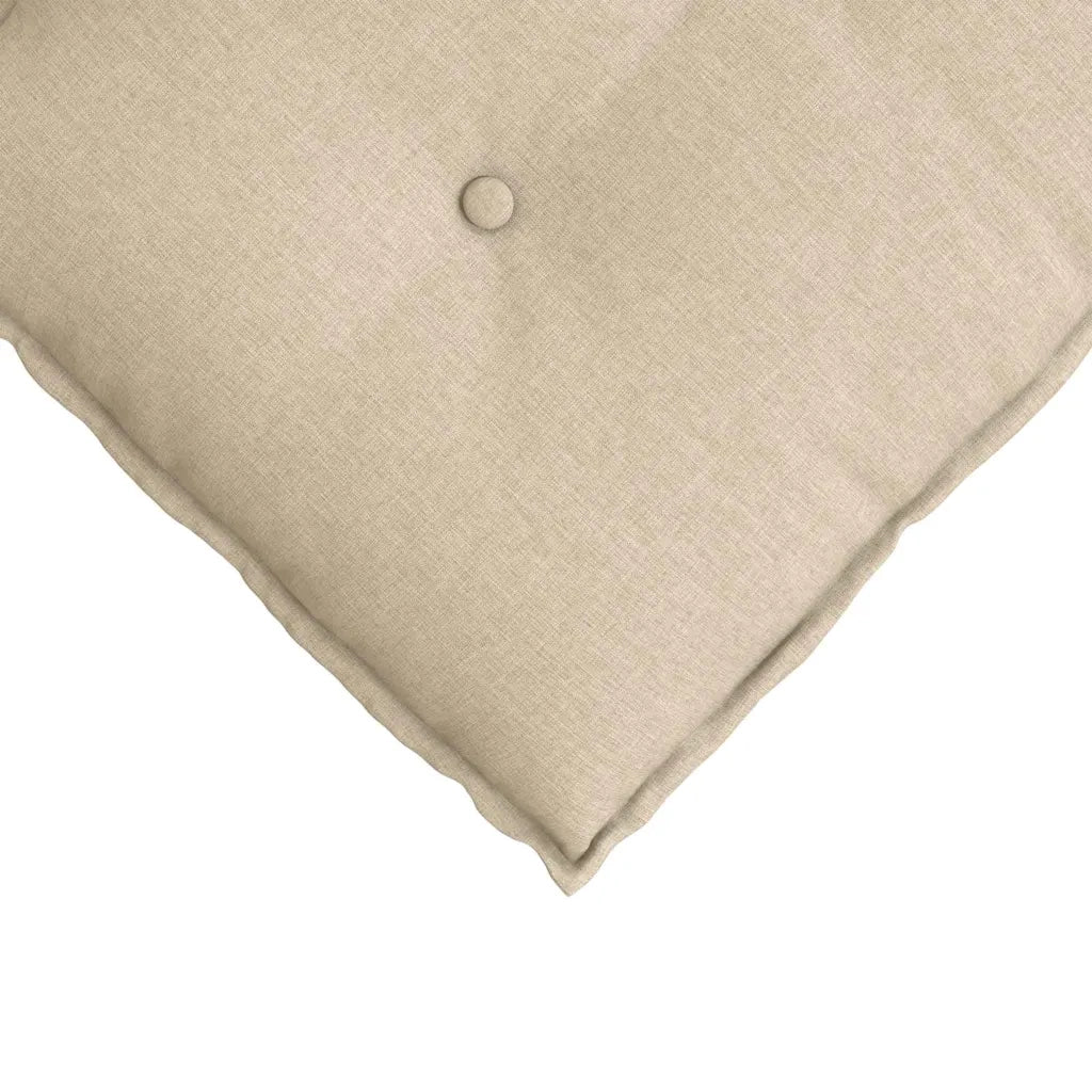 Cuscino per Schiena Crema 60 x 19 x 50 cm Tessuto 42014665