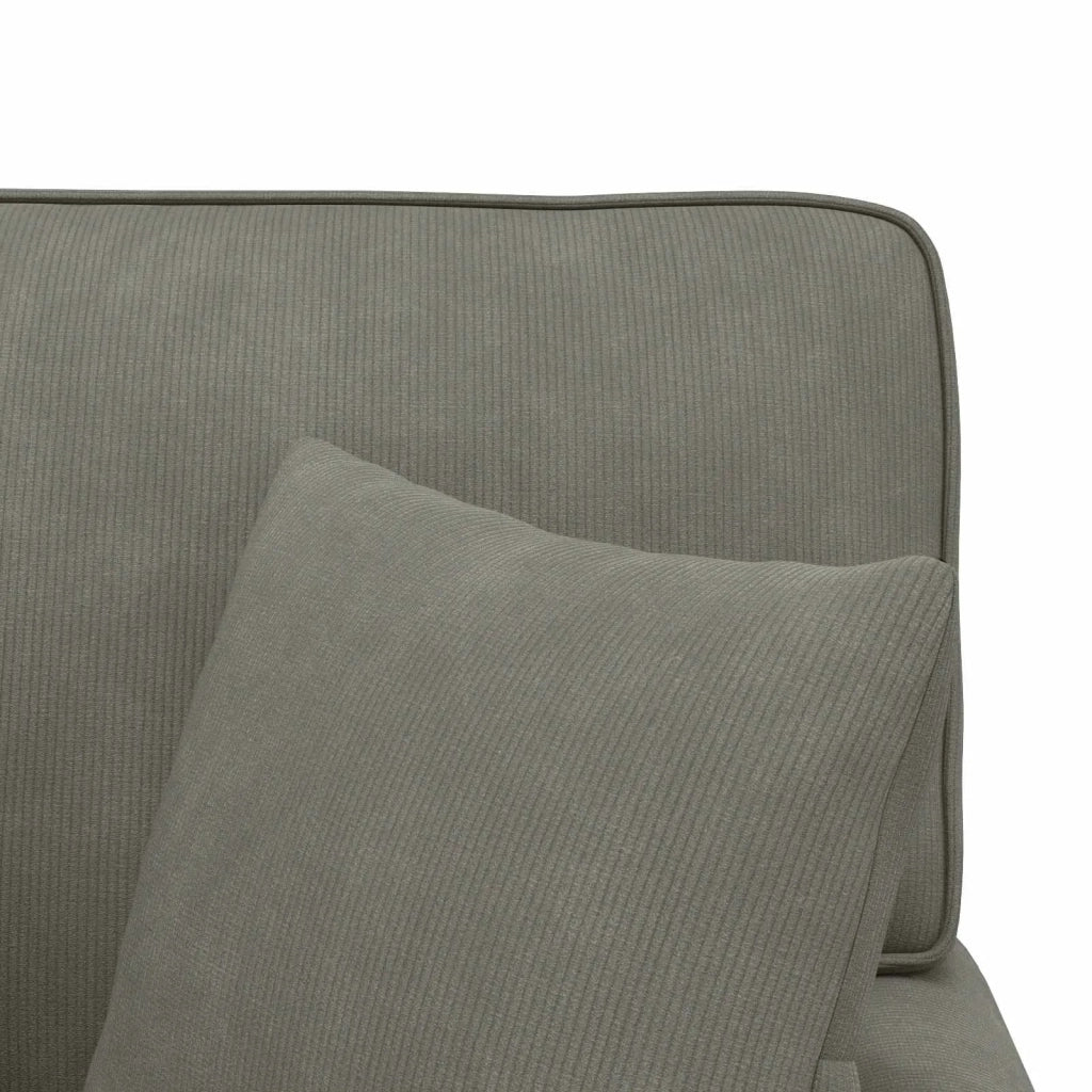 Chaise Longe con Gonna 3 pz Grigio chiaro Tessuto in Cords CFW8764523