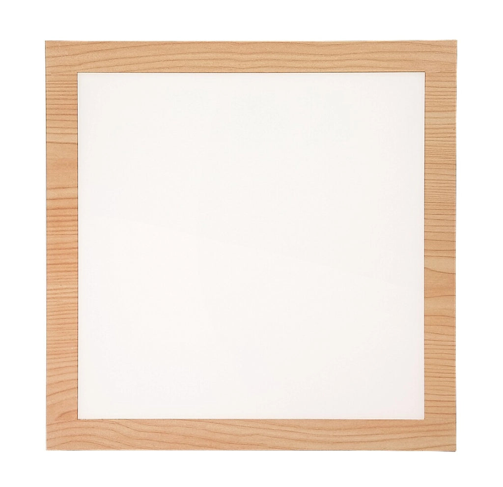 Plafoniera LED quadrata 29,5 cm 12W faggio Rabalux