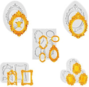 Set di stampi per dolci in silicone - 5 pezzi - con design tridimensionale - resistente a elevate temperature - per la preparazione di cioccolato e zucchero