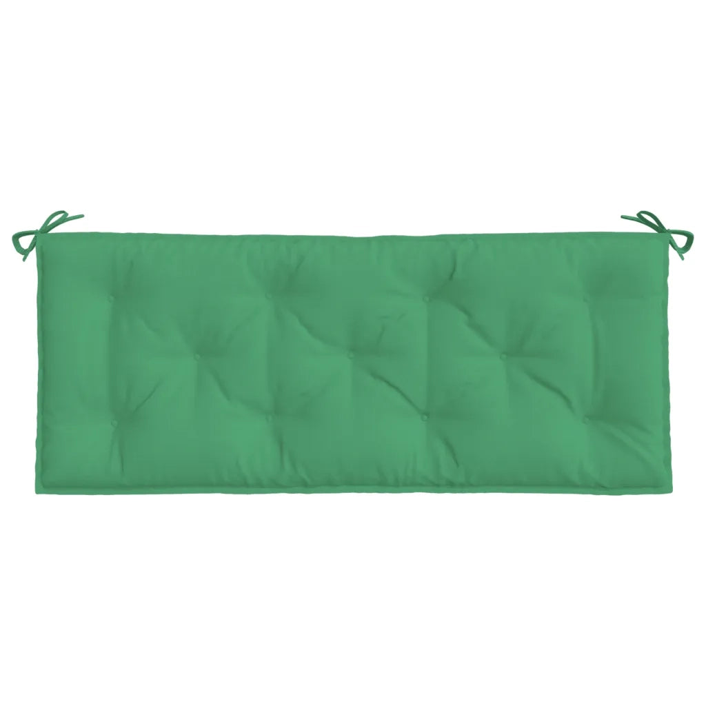 Cuscini Panca da Giardino 2pz Verdi 120x50x7 cm Tessuto Oxford