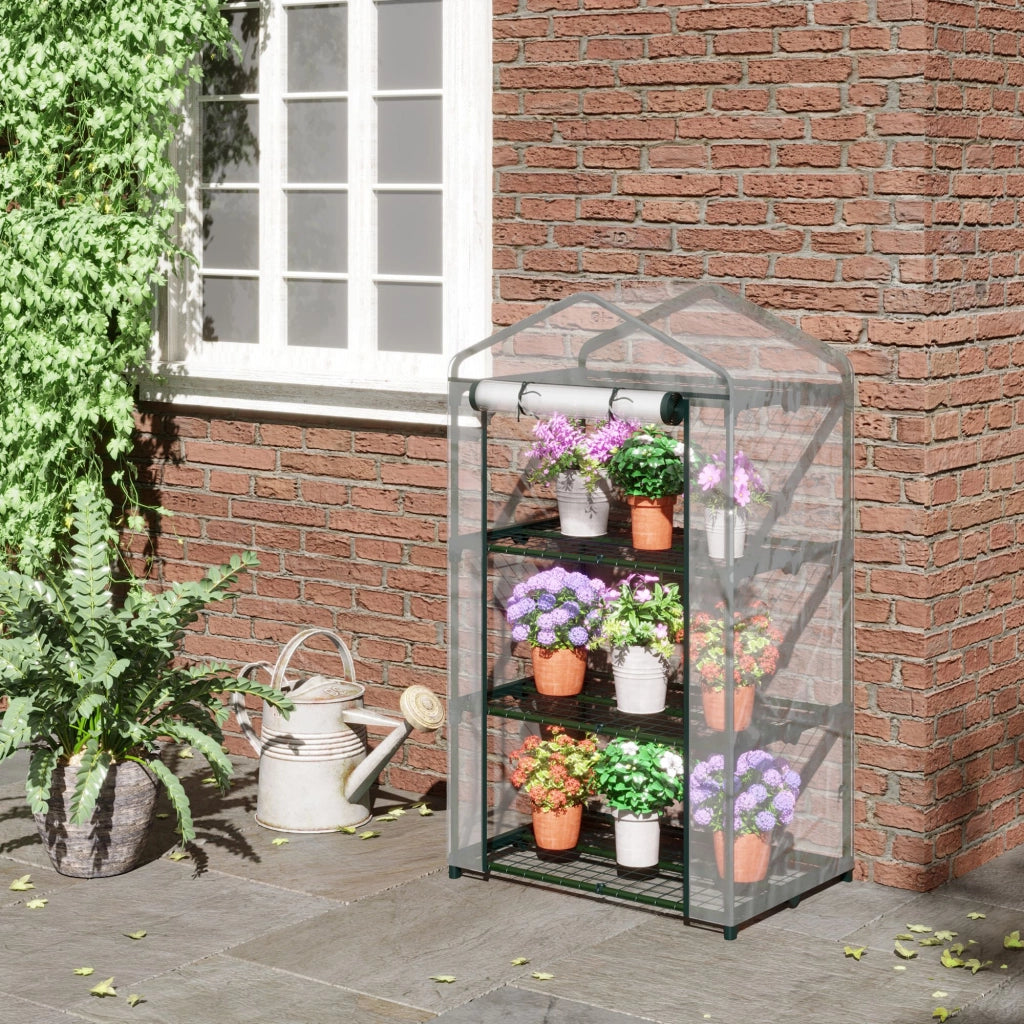 Serra per Giardino ¨C zephmum ¨C Acciaio e Plastica Trasparente 69x49x125cm