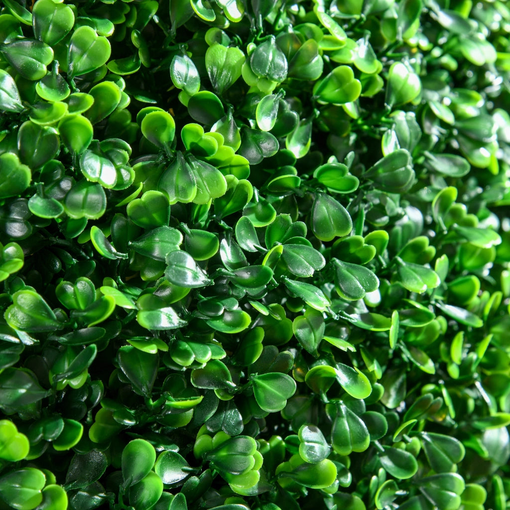Set 2 Pezzi Piante Artificiali Bosso - Xylo - Sfera Verde per Interno ed Esterno con Protezione UV