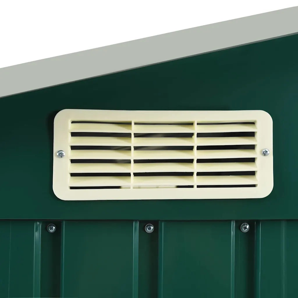 Capanno da Giardino con Scaffali Verde 205x130x183 cm in Ferro CFW3314310