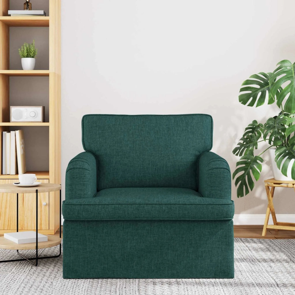 Divano Verde Scuro 84 x 80 x 85 cm Tessuto