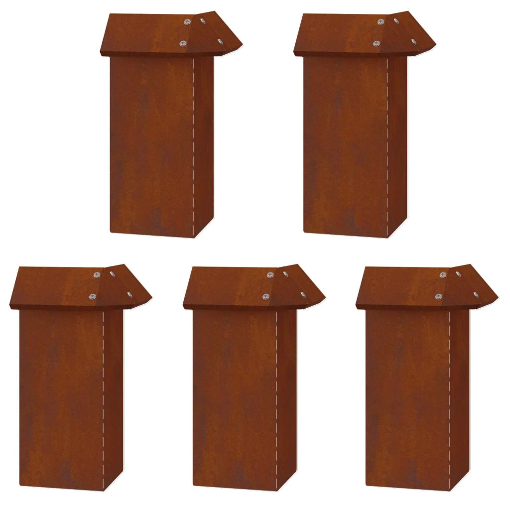 Recinzioni per lumache 16 pcs Ruggine 874890