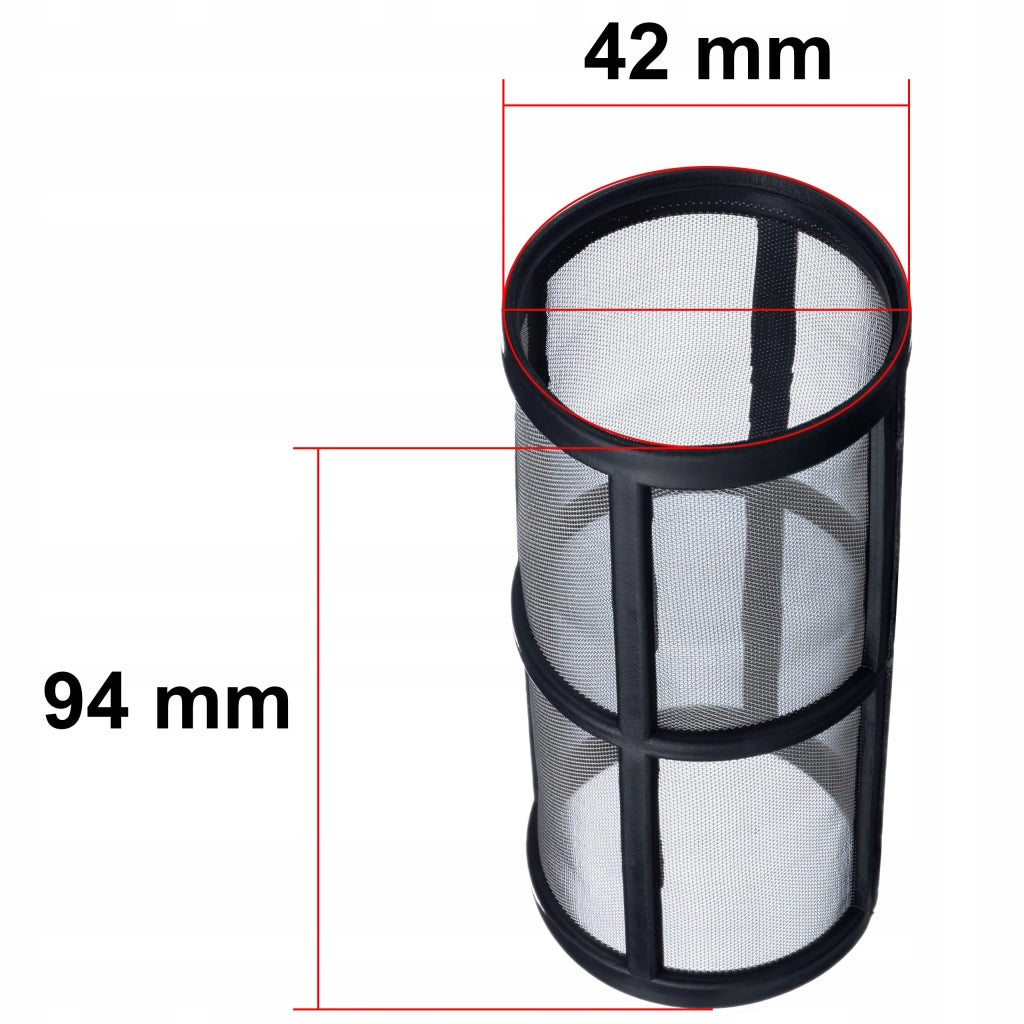 Filtro a Rete 3/4 Pollice – Trattiene Sabbia e Impurità | 42x94 mm, 40 Micron, 10 BAR