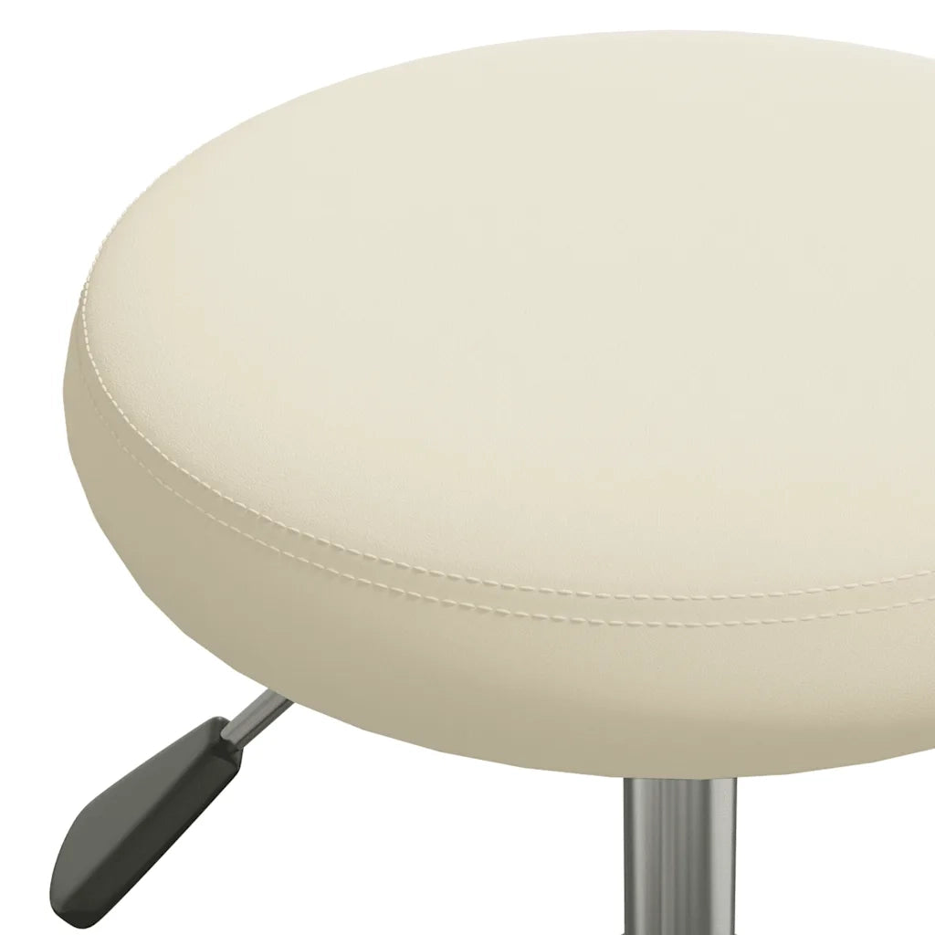 Sedia Girevole da Ufficio Crema in Velluto 333173