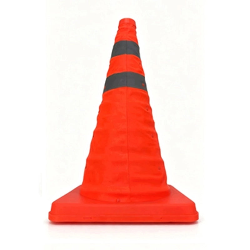 Cono stradale pieghevole, paletto di segnalazione riflettente per parcheggi, 45 cm