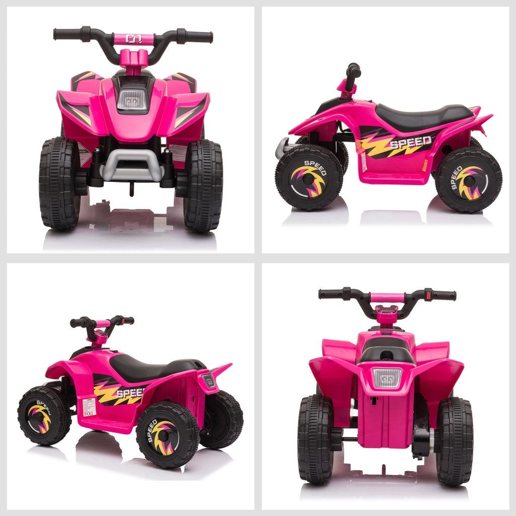 Quad Bambini Elettrico 6V ¨C Minimal ¨C Rosa 72x40x45.5 cm