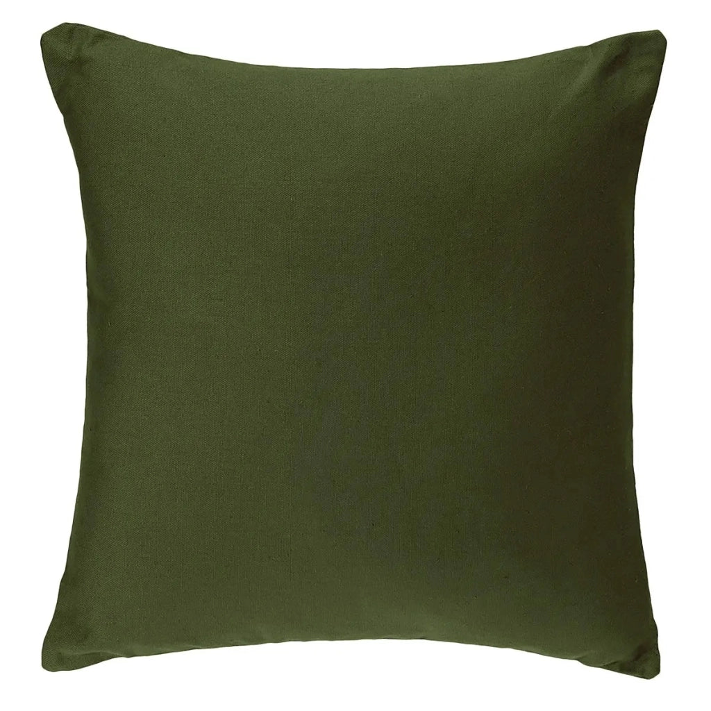 CUSCINO 38X38CM VERDE KHAKI SFODERABILE IN COTONE