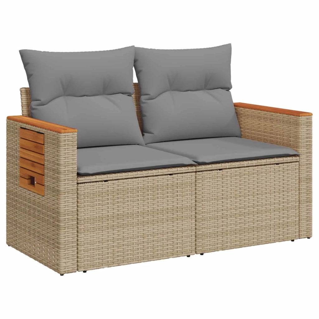 Set di divani 6 pz Beige e Grigio Chiaro 3447673