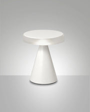 Lampada da Tavolo LED Fabas Luce Neutra 8W 750lm 3000K, Struttura Metallo e Metacrilato con Regolazione a Tocco, Colore Bianco - Fabas Luce