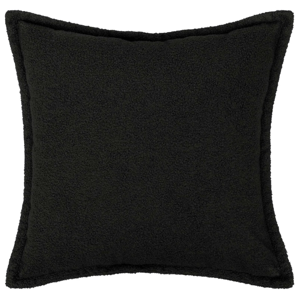 Federa 6 pcs HOUTEN Nero 55 x 55 cm Bouclé 920448