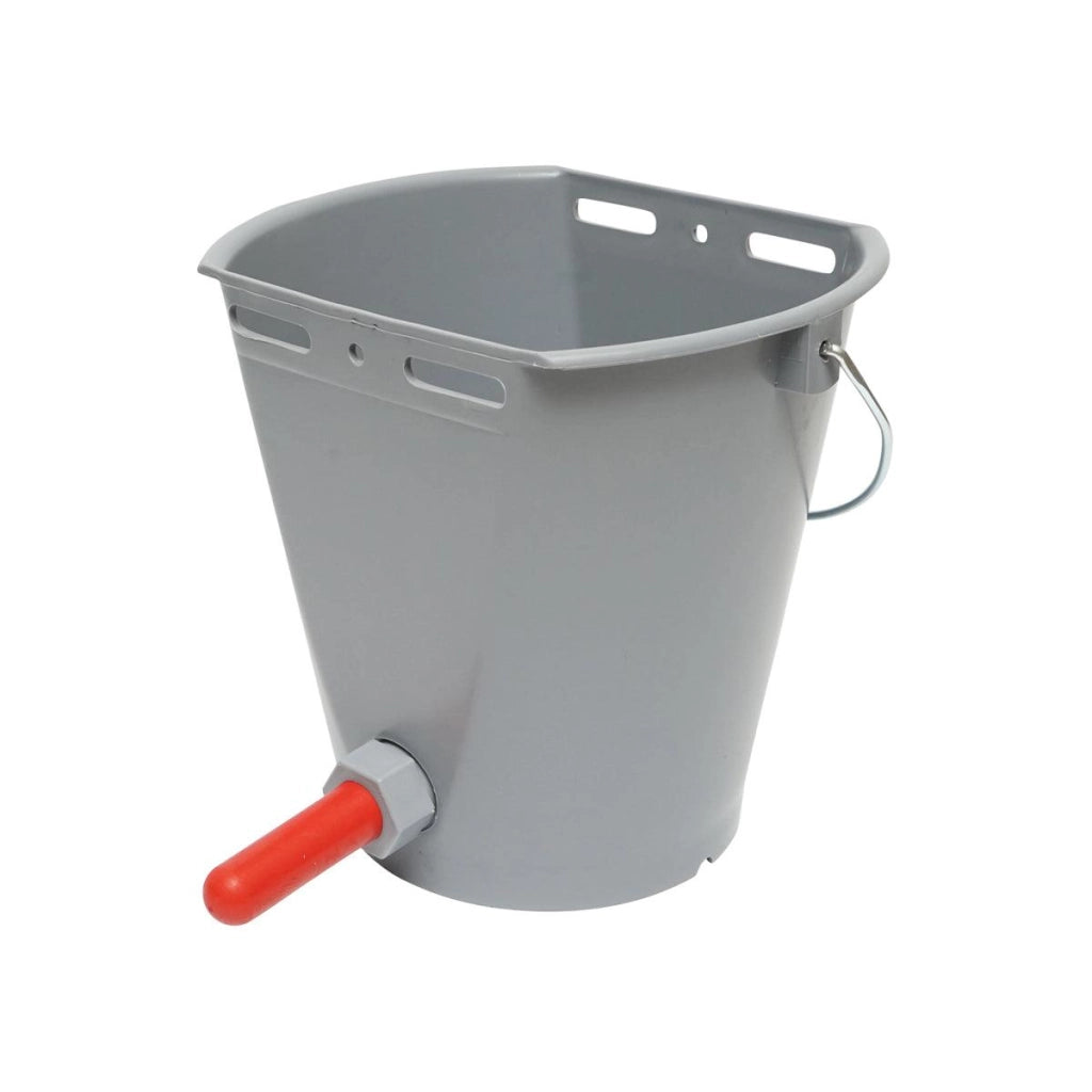 Secchio abbeveratoio 8 LT Per Vitelli, Secchio Allattamento Vitelli con valvola