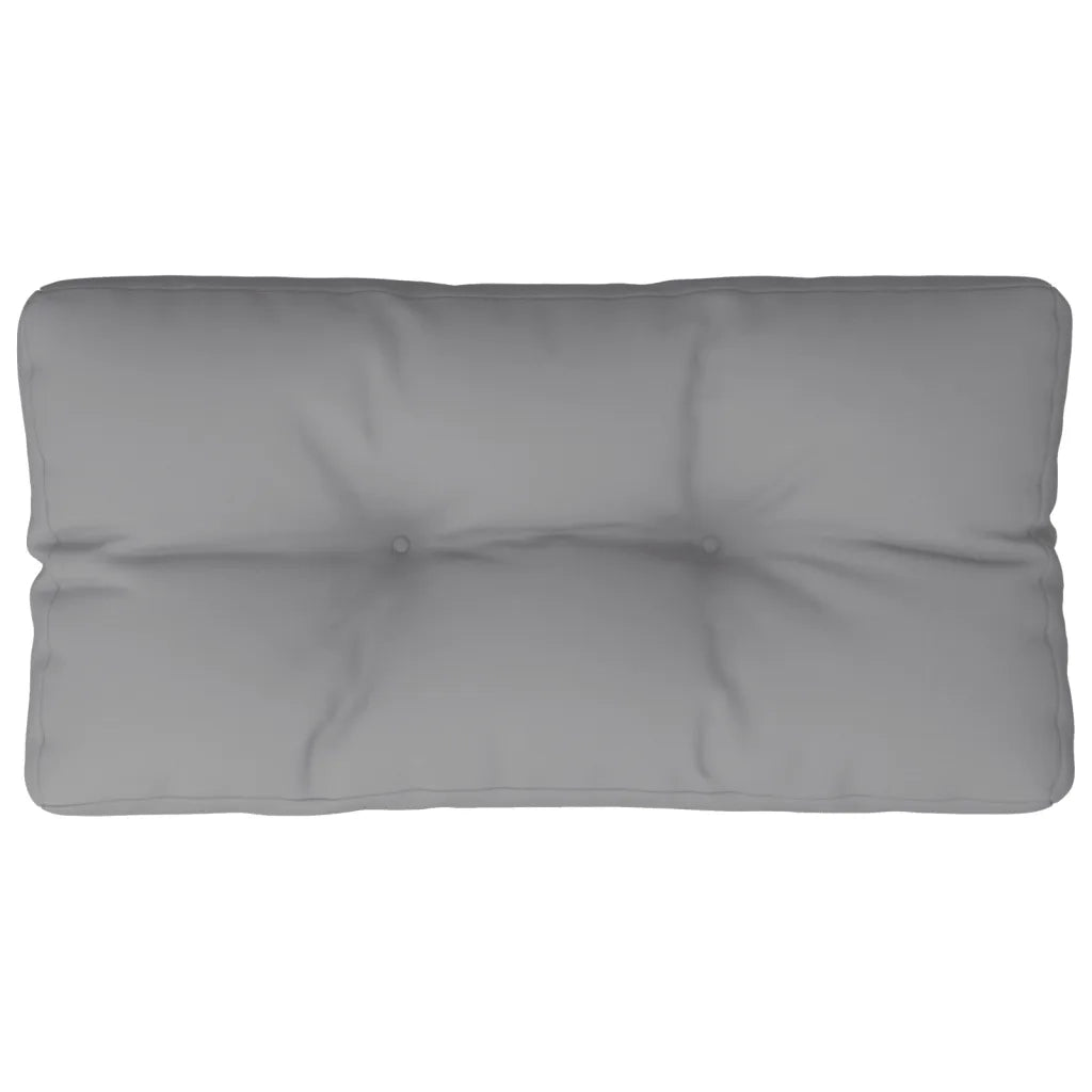 Cuscino per Pallet Grigio 80x40x12 cm in Tessuto 360602