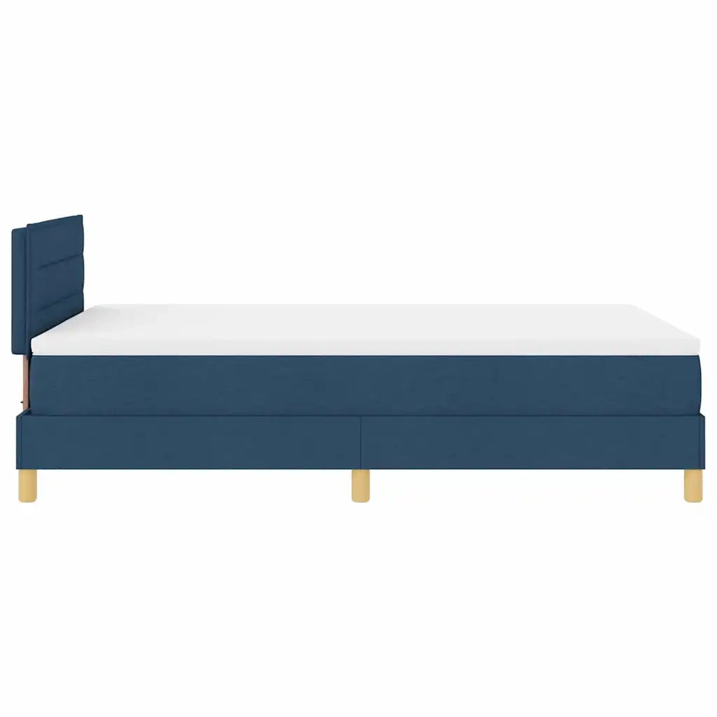 Letto a Sorgente LED con strisce LED Blu 120 x 200 cm Tessuto 3342358