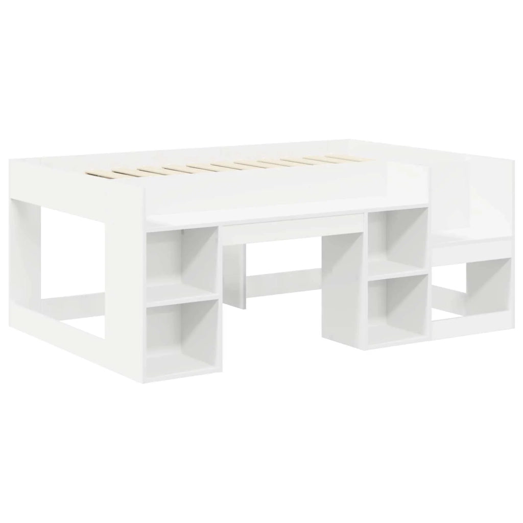 Letto con Tunnel 3 pz Bianco e Nero Legno ingegnerizzato 3423502