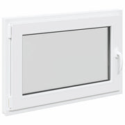 Finestra per Soffitta RISOR 90 x 60 cm PVC e Vetro Bianco CFW1679736