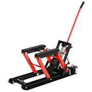 Cric Idraulico per Motocicli e ATV ¨C zephmum ¨C 110x36x67 cm, Nero e Rosso