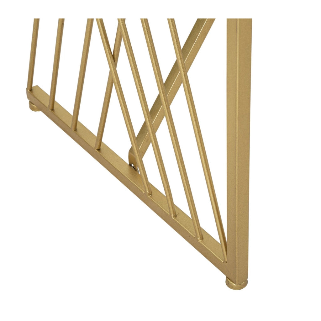 Tavolo Consolle VKH624, Oro, Metallo, 120x40x80 cm