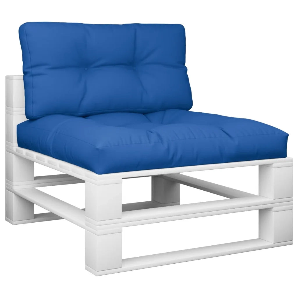 Cuscini per Pallet 2 pz Blu Reale in Tessuto 360721